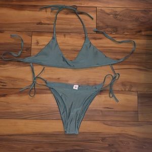 Olive green bikini
